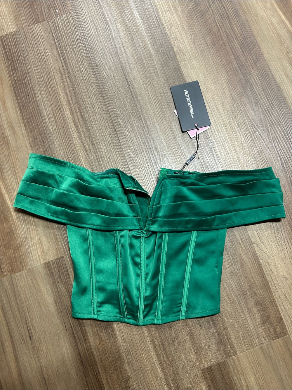 Corset green PLT top